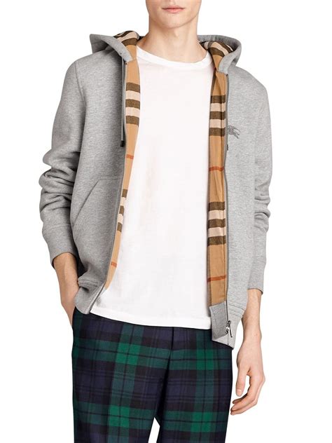 men's burberry zip up|Men’s Designer Hoodies & Sweatshirts .